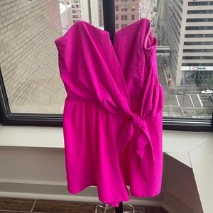 Mustard Seed Hot Pink Romper - Small